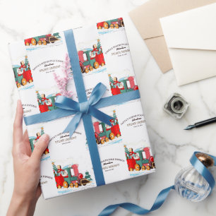 Polar Express Weihnachten Santas Zugabenteuer Geschenkpapier