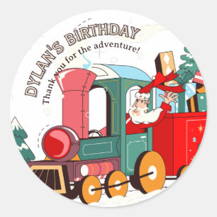 Polar Express Weihnachten Santas Zugabenteuer Runder Aufkleber