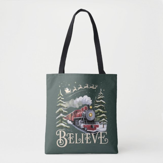 Polar Express Weihnachtsgeschenk Glauben Weihnacht Tasche (Vorderseite)