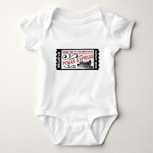 Polar Express Zug Ticket Weihnachten Baby Strampler