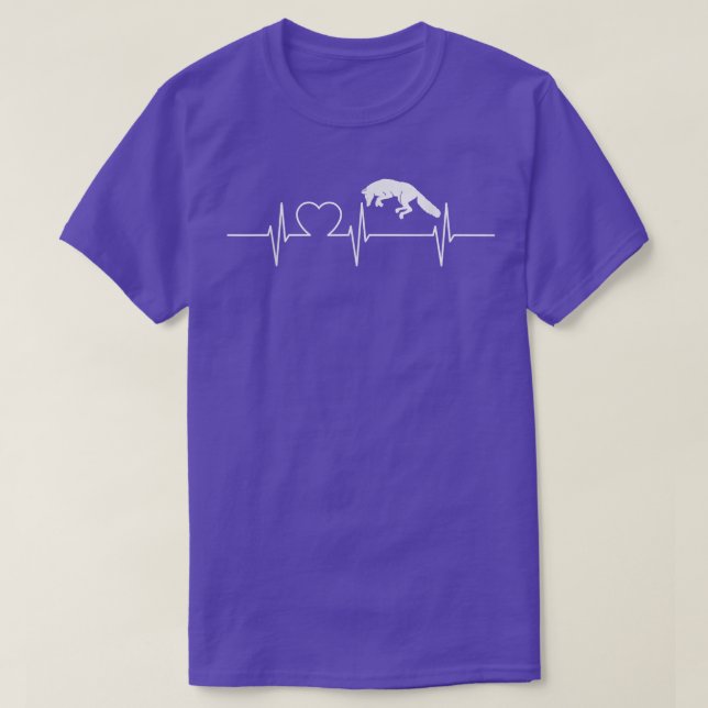 Polar Fo Foes Fennec Nature Animal Heartbeat for T-Shirt (Design vorne)