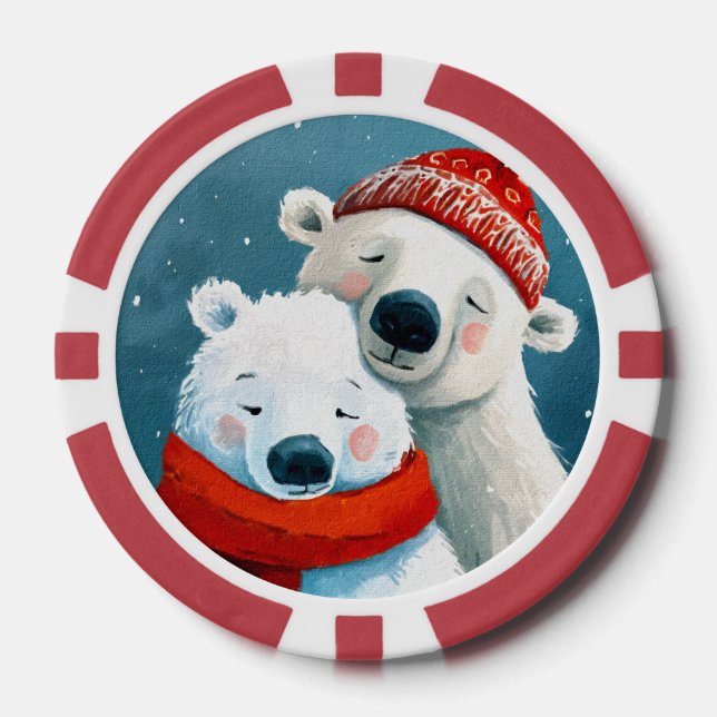 Polar Hugs Pokerchips (Vorderseite)