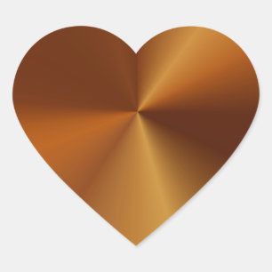 Polar Kupfer Herz Form Heart Sticker