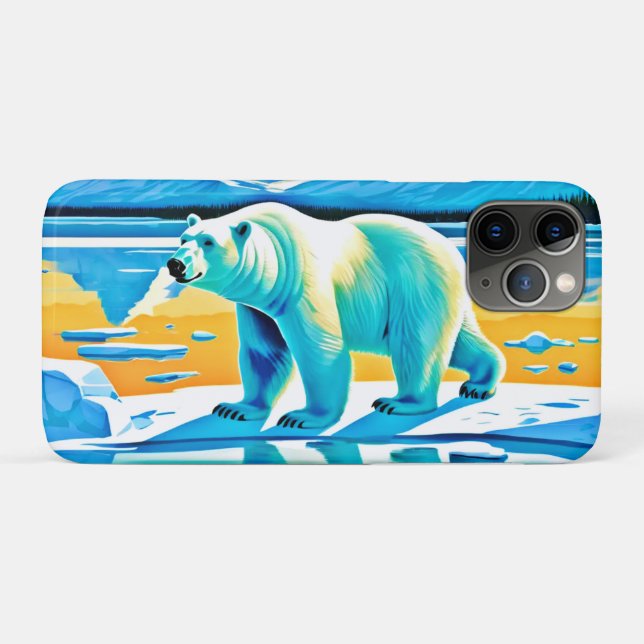 Polar Majestät: Arktische Landschaft Case-Mate iPhone Hülle (Rückseite (Horizontal))
