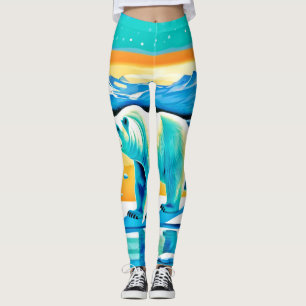 Polar Majestät: Arktische Landschaft Leggings