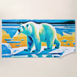 Polar Majestät: Arktische Landschaft Strandtuch