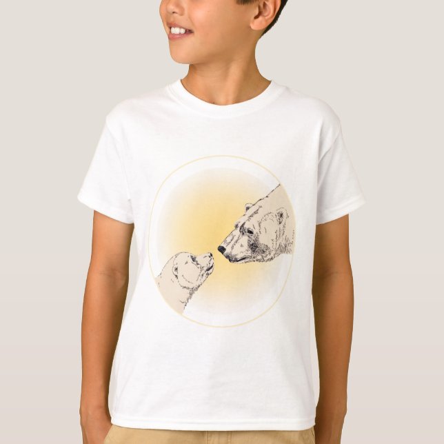 Polar Ours Art Enfants T-shirt Bébé Ours Enfants T (Devant)
