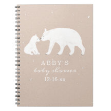 Polar Ours Neige Fille Mama Baby shower Livre d'in