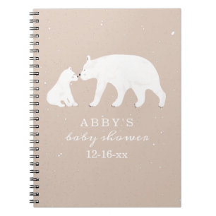 Polar Ours Neige Fille Mama Baby shower Livre d'in