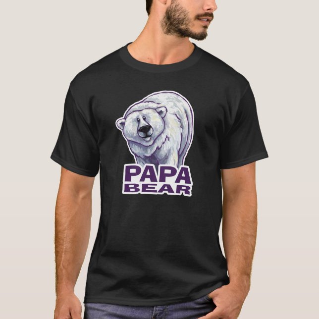 Polar Papa Bear Men Dark T-Shirt (Vorderseite)