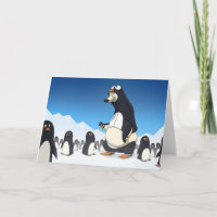 Polar-Penguin-Karte (Leere Innenseite)