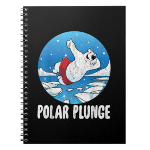 Polar Plunge Ice Jump Polar Bear Winter Swim Notizblock