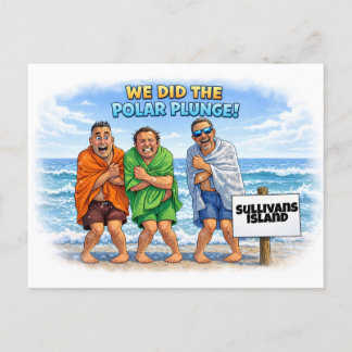 Polar Plunge Sullivans Island Postkarte