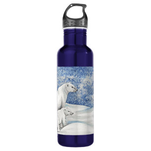Polar Snow Bears Edelstahlflasche
