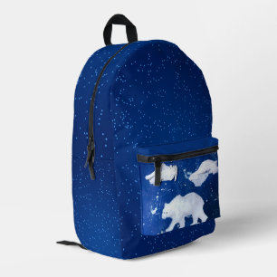 Polarbär "Kunst von Kindern" Bedruckter Rucksack