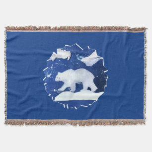Polarbär "Kunst von Kindern" Decke