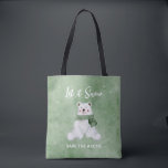 Polarbär mit grünem Scarf, Rett der Arktis Tasche<br><div class="desc">Nutzen Sie diese praktische Tasche für Ihre täglichen Reisen und senden Sie gleichzeitig die wichtige Botschaft,  um die Umgebung dieses Eisbären gleichzeitig retten.</div>