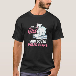 Polarbär nur ein Mädchen, das Eisbären Liebe T-Shirt