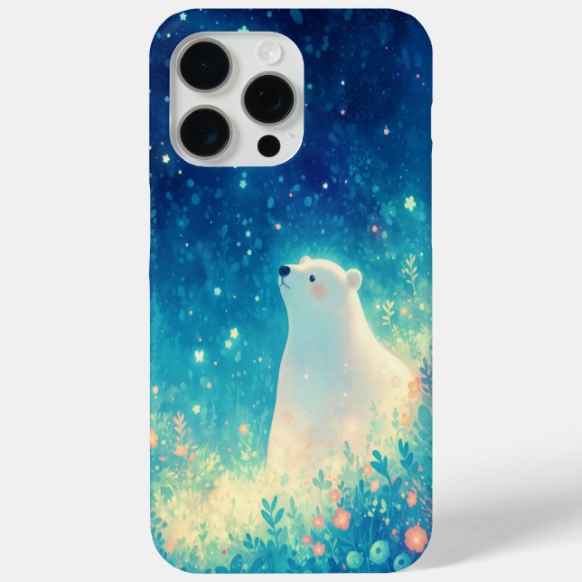 Polarbär unter dem arktischen Himmel Case-Mate iPhone Hülle (Rückseite)