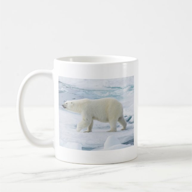 Polarbärenwanderung, Norwegen Kaffeetasse (Links)