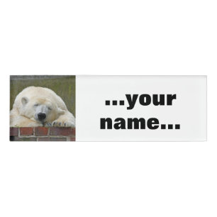 PolarBear 001 Namenschild
