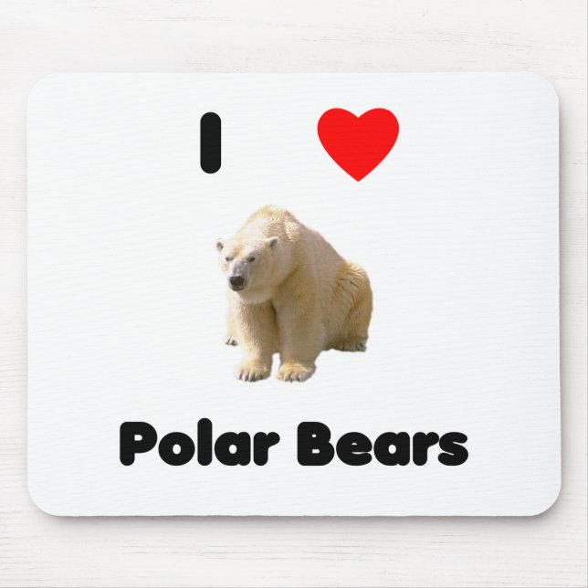 Polare Bären Mousepad der Liebe I (Vorne)