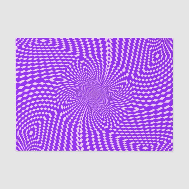 Polare Quadrate Streifen Mandala Muster Seidenpapier (Vorderseite)
