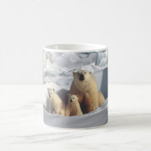 Polare Tier-Natur-Kaffee-Tasse Bärenjungen