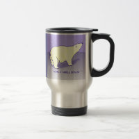Polarer Bär gehen Tasse