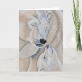 Polarer Bärn-Liebe Feiertagskarte