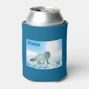 Polarfuchs - Alaska Briefmarke Dosenkühler