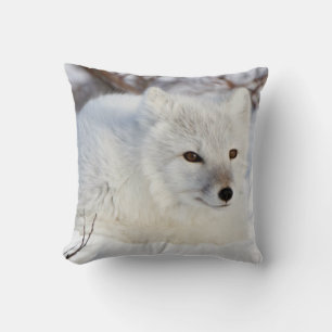 Polarfuchs im Winter Kissen