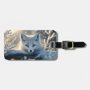 Polarfuchs mit hypnotisierenden blauen Augen Gepäckanhänger