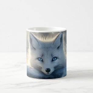 Polarfuchs mit hypnotisierenden blauen Augen  Kaffeetasse