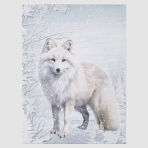 Polarfuchs Seidenpapier