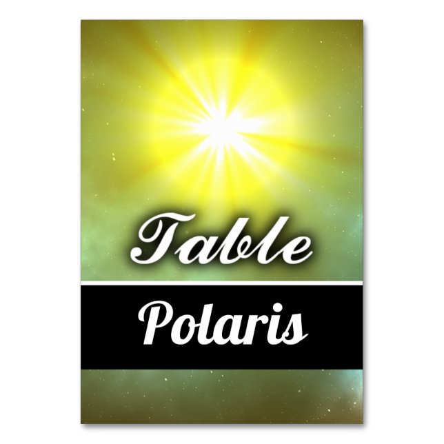 Polaris Tischnummer (Vorderseite)
