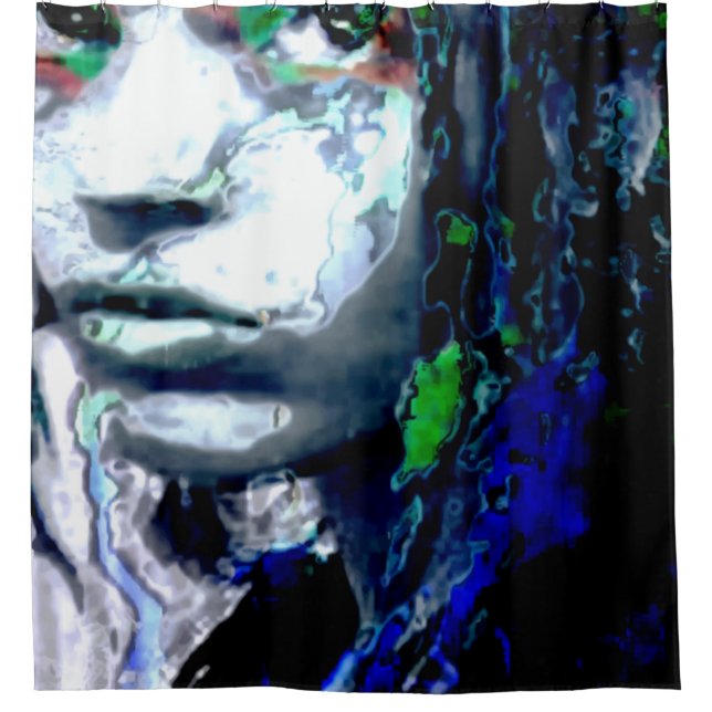 Polarität Duschvorhang (Vorderseite)