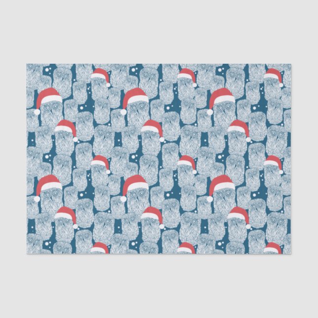 Polarkuppen zu Weihnachten Seidenpapier (Vorderseite)