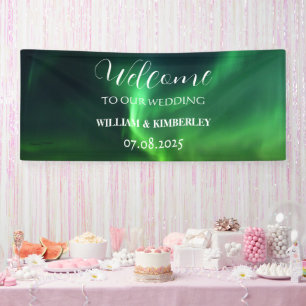 Polarlicht Aurora Borealis Hochzeit Banner