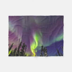 Polarlicht   Fairbanks, Alaska Fleecedecke