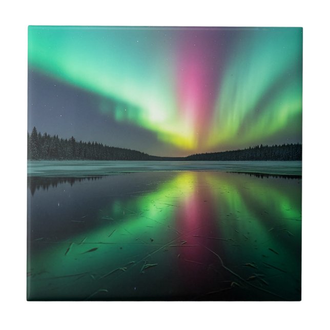 Polarlicht Fliese (Vorderseite)