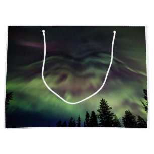 Polarlicht in Finnisch Lappland Große Geschenktüte