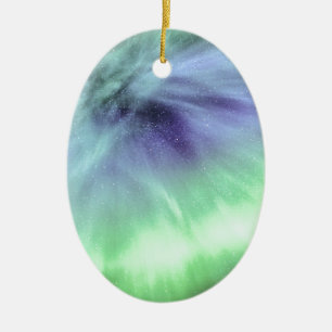 Polarlicht Keramik Ornament