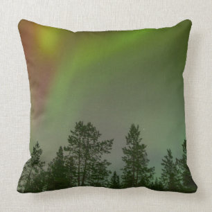 Polarlicht Nordlicht Bäume Natur Landschaften Kissen