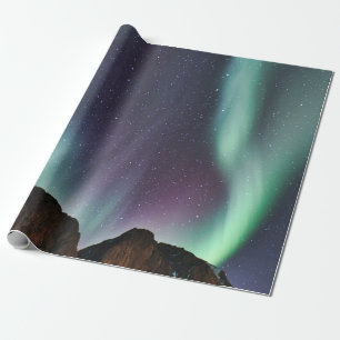 Polarlicht Nordlichter Alaska Himmel Geschenkpapier