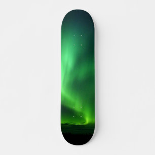 Polarlicht Nordlichter Alaska Himmel Grün Sk Skateboard
