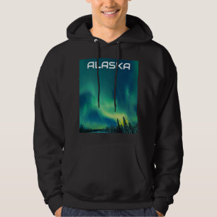Polarlicht Nordlichter Alaska Himmel Nacht H Hoodie
