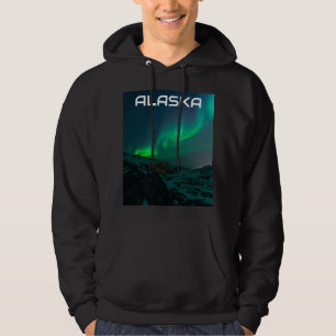 Polarlicht Nordlichter Alaska Himmel Nacht Hoodie