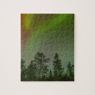 Polarlicht Nordlichter Himmel Glühen Funkeln