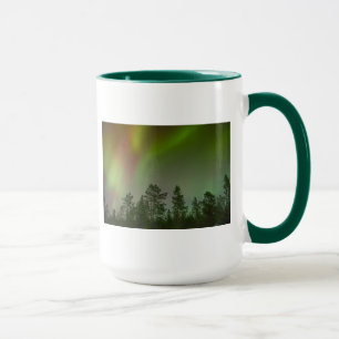 Polarlicht Nordlichter Himmel Glühen Funkeln Tasse
